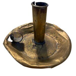 Rustic Vintage Metal Candle Holder With Handle